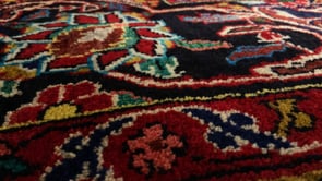 Persian Rug Bakhtiari Handmade Area Tribal 6'11"x10'7" (7x11) Multi-color Red Floral Design #17687
