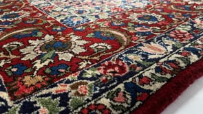 Persian Rug Bakhtiari Handmade Area Tribal 7'1"x10'2" (7x10) Whites/Beige Red Floral Design #17663
