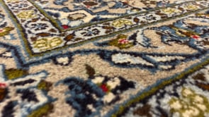Persian Rug Ardakan Handmade Area Traditional 3'1"x4'8" (3x5) Gray Whites/Beige Blue Floral Design #19450