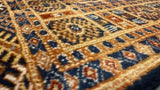 Oriental Rug Pakistani Handmade Area Tribal 3'0"x5'0" (3x5) Blue Bokhara Design #32479