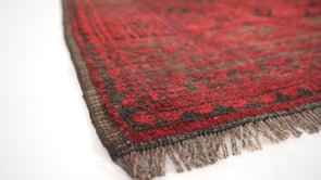 Oriental Rug Afghan Handmade Area Tribal 10'1"x13'9" (10x14) Red Ersari Elephant Foot Design #36084