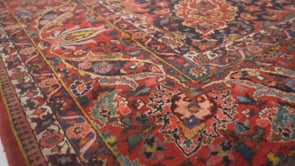 Persian Rug Bakhtiari Handmade Area Tribal 12'0"x19'3" (12x19) Red Floral Design #34926