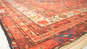 Persian Rug Malayer Handmade Area Antique Tribal 6'10"x15'8" (7x16) Blue Red Herati Design #32637