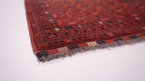 Oriental Rug Afghan Handmade Runner Tribal 2'10"x9'7" (3x10) Red Geometric Design #32923