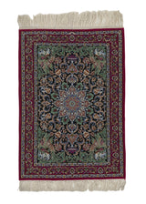 17555 Persian Rug Isfahan Handmade Area Traditional 2'4'' x 3'3'' -2x3- Blue Green Red Floral Animals Design