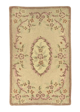 31679 Oriental Rug Chinese Handmade Area Traditional 3'0'' x 5'0'' -3x5- Whites Beige Floral Design
