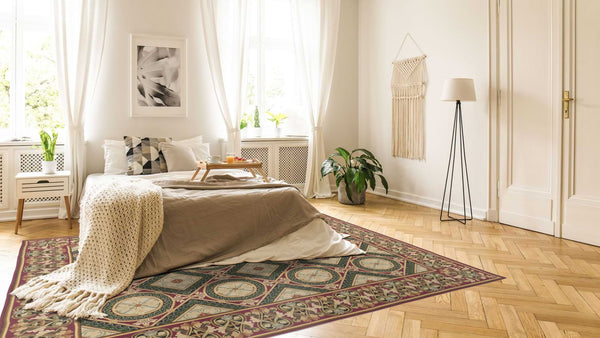 16476 Oriental Rug Chinese Handmade Area Traditional 7'8'' x 9'6'' -8x10- Green Red Tapestry Design_R_R
