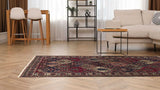 17717 Persian Rug Bakhtiari Handmade Area Tribal Vintage 5'5'' x 10'0'' -5x10- Red Garden Design_R_R
