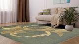 30360 Oriental Rug Pakistani Handmade Area Modern 8'3'' x 9'9'' -8x10- Blue Pictorial Abstract Design