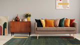 33008 Persian Rug Gabbeh Handmade Area Tribal 6'10'' x 9'0'' -7x9- Green Open Pictorial Design_R