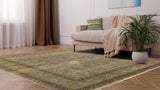 33291 Oriental Rug Indian Handmade Area Transitional Neutral 8'0'' x 9'10'' -8x10- Green Gray Jaipur Floral Design_R