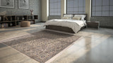 34296 Persian Rug Nain Handmade Area Square Traditional 6'8'' x 6'8'' -7x7- Whites Beige Floral Design