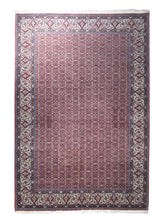 A11076 Persian Rug Bijar Handmade Area Traditional 6'9'' x 9'10'' -7x10- Red Floral Herati Design