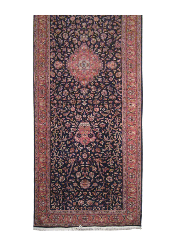 A11891 Oriental Rug Pakistani Handmade Runner Traditional 3'1'' x 10'0'' -3x10- Blue Red Floral Design
