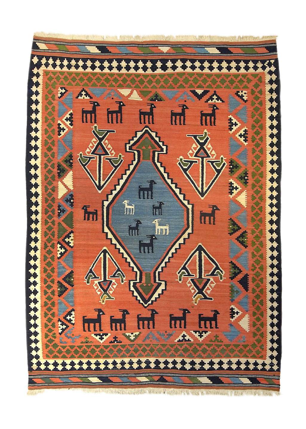 Iranian tribal rug 大判 Persian Rug Shiraz Handmade Area Tribal 5'6