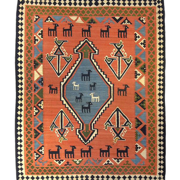 Persian Rug Shiraz Handmade Area Tribal 5'6