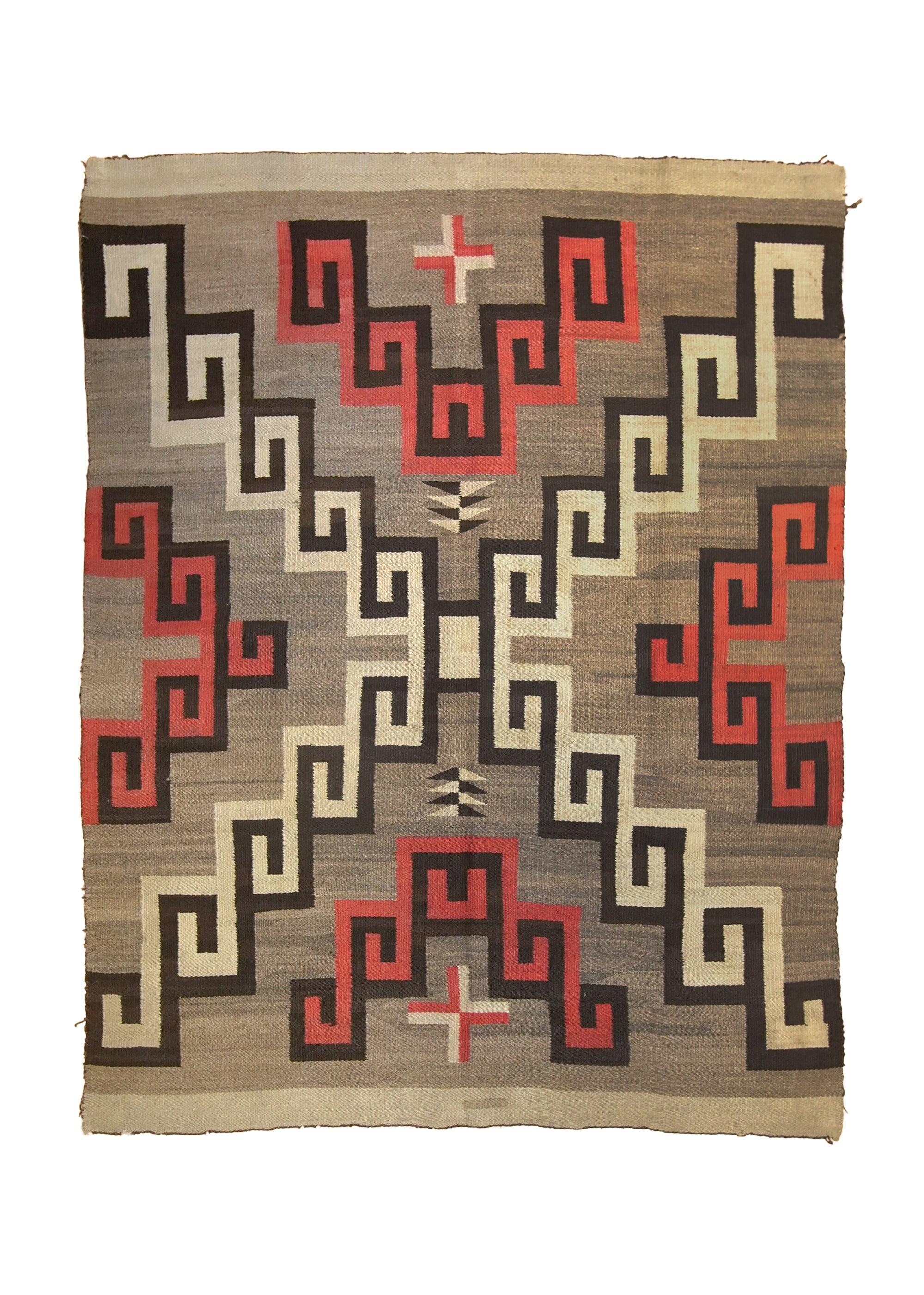 Native American Rug Navajo Handmade Area Tribal Antique 5'1