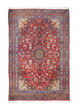 A17328 Persian Rug Bijar Handmade Area Traditional 7'0'' x 10'4'' -7x10- Red Blue Floral Design.jpg