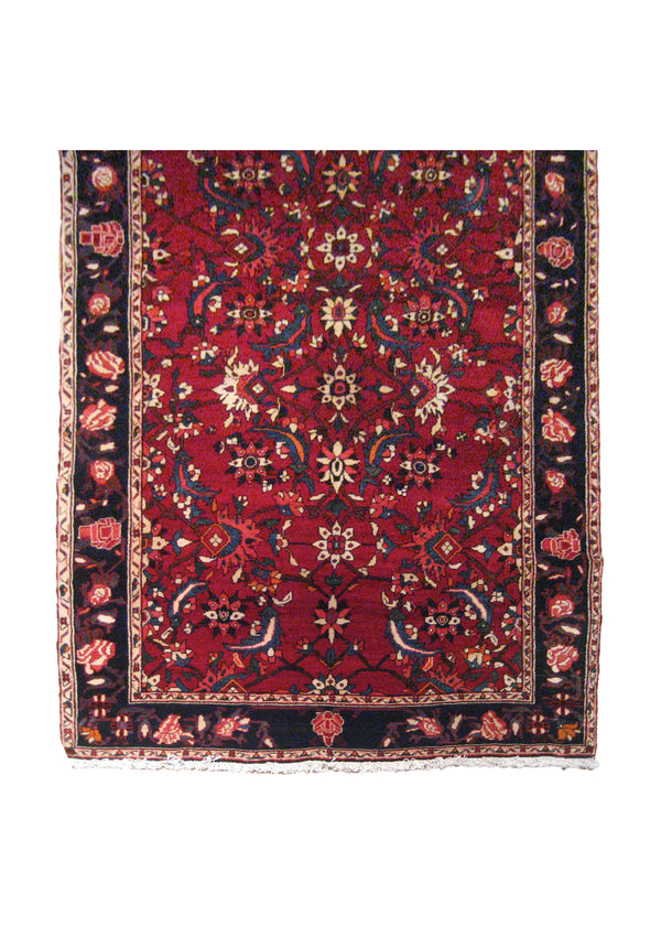 A17512 Persian Rug Bakhtiari Handmade Area Tribal 5'12'' x 10'4'' -6x10- Red Blue Floral Design