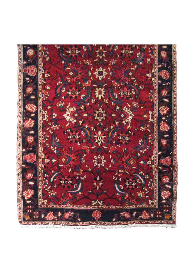 A17512 Persian Rug Bakhtiari Handmade Area Tribal 5'12'' x 10'4'' -6x10- Red Blue Floral Design