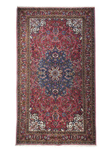 A17548 Persian Rug Bakhtiari Handmade Area Tribal 4'11'' x 8'9'' -5x9- Red Floral Design