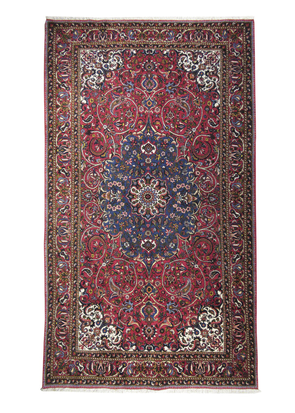 A17548 Persian Rug Bakhtiari Handmade Area Tribal 4'11'' x 8'9'' -5x9- Red Floral Design