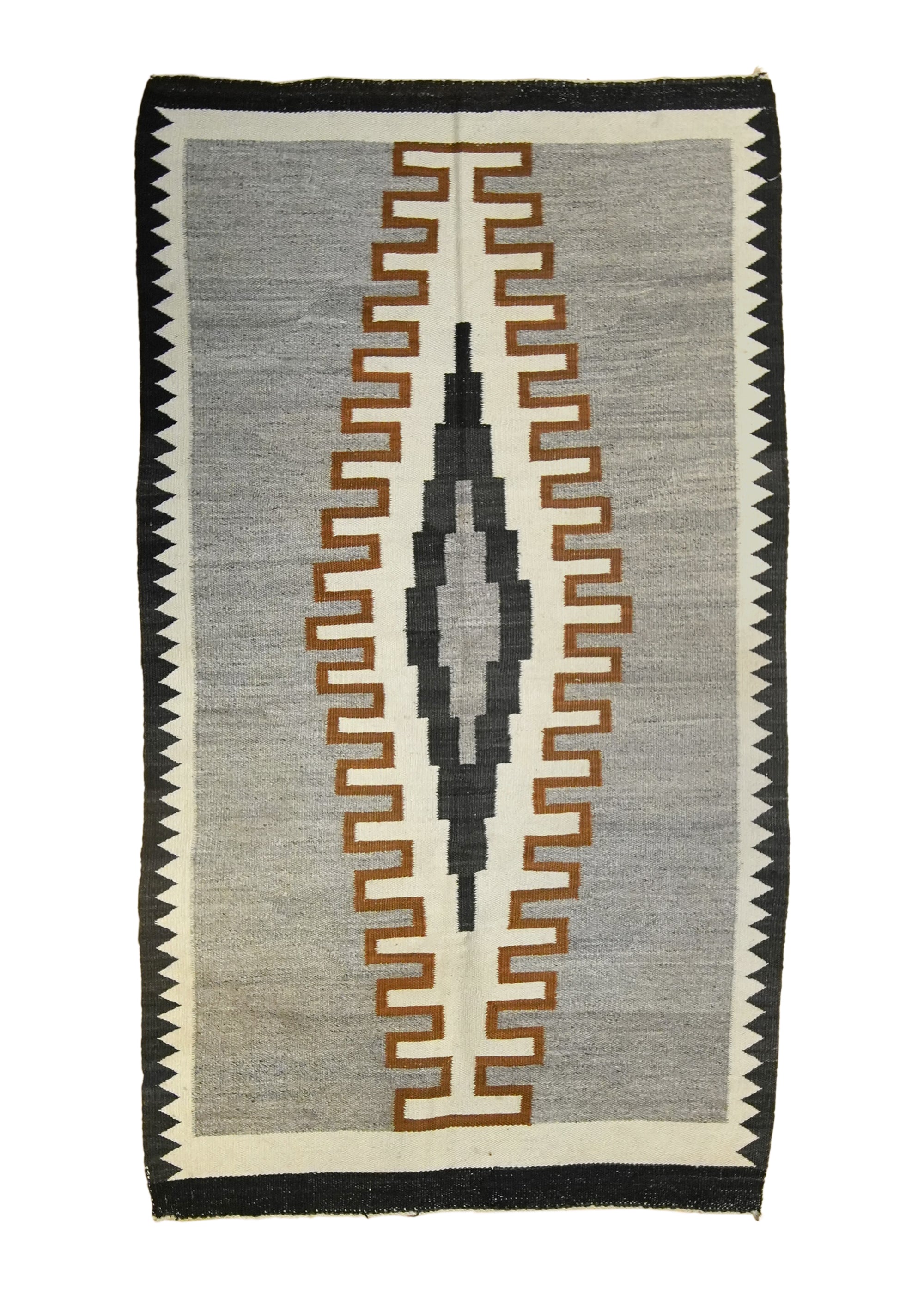 Native American Rug Navajo Handmade Area Tribal Antique 3'1