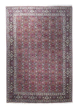 A19051 Persian Rug Bijar Handmade Area Traditional 6'7'' x 9'6'' -7x10- Red Floral Design