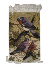 A19327 Persian Rug Tabriz Handmade Area Traditional 1'6'' x 2'3'' -2x2- Whites Beige Purple Pictorial Animals Design