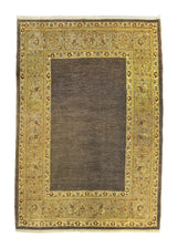 A20658 Persian Rug Mahal Handmade Area Tribal 5'7'' x 7'10'' -6x8- Gray Yellow Gold Open Design.jpg