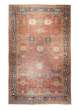 A21510 Persian Rug Sultanabad Handmade Area Tribal Antique 11'0'' x 17'0'' -11x17- Red Blue Floral Design
