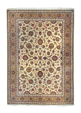 A22320 Persian Rug Kashan Handmade Area Traditional 9'0'' x 12'8'' -9x13- Whites Beige Green Floral Design.jpg