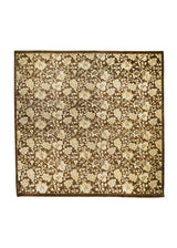 A22840 Oriental Rug Pakistani Handmade Square Transitional 7'12'' x 8'1'' -8x8- Brown Yellow Gold Antique Washed Floral Design