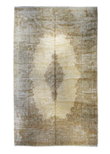 A23075 Persian Rug Kerman Handmade Area Traditional Antique 12'7'' x 21'3'' -13x21- Whites Beige Blue Floral Open Field Design