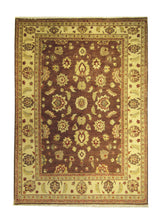 A23307 Oriental Rug Pakistani Handmade Area Transitional 5'10'' x 7'11'' -6x8- Purple Whites Beige Antique Washed Oushak Floral Design