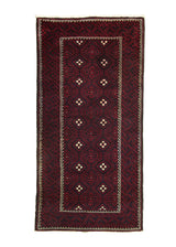A23436 Persian Rug Baloch Handmade Area Tribal 3'9'' x 7'9'' -4x8- Red Geometric Design.jpg