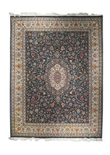 A23552 Oriental Rug Pakistani Handmade Area Traditional 9'1'' x 10'10'' -9x11- Green Whites Beige Floral Design