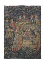 A23642 Oriental Rug Machine Made Handmade Area Traditional 3'3'' x 4'2'' -3x4- Green Blue Multi-color Tapestry Pictorial Design