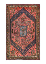 A23900 Persian Rug Azerbaijan Handmade Area Tribal 5'1'' x 8'4'' -5x8- Pink Tree of Life Animals Design.jpg