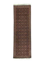 A24018 Persian Rug Tabriz Handmade Runner Traditional 2'2'' x 6'8'' -2x7- Blue Red Mahi Fish Design.jpg