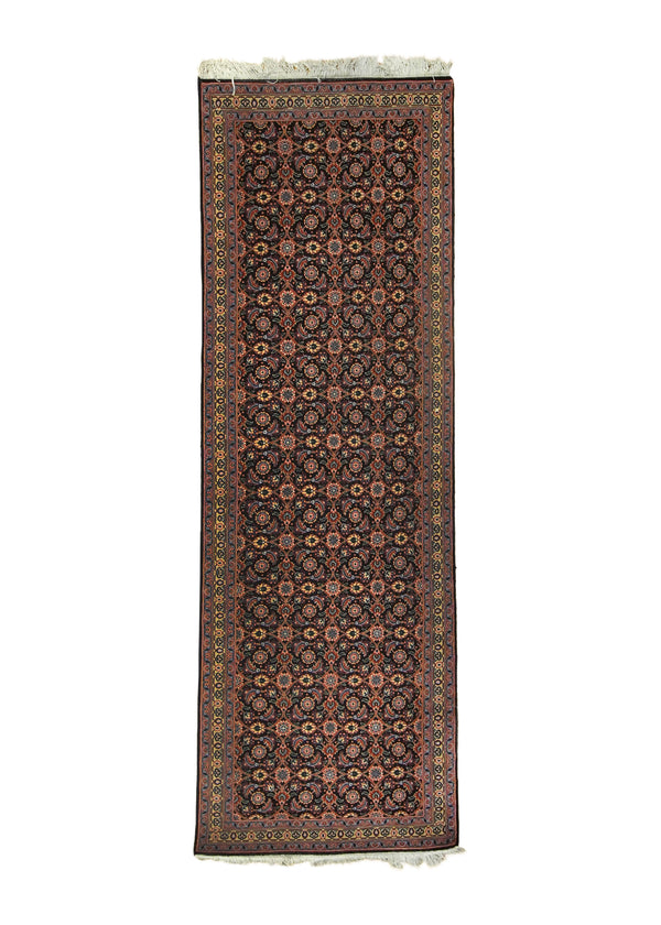 A24018 Persian Rug Tabriz Handmade Runner Traditional 2'2'' x 6'8'' -2x7- Blue Red Mahi Fish Design.jpg