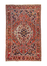 A24051 Persian Rug Bakhtiari Handmade Area Tribal 5'0'' x 8'2'' -5x8- Red Floral Design.jpg