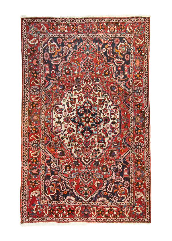 A24051 Persian Rug Bakhtiari Handmade Area Tribal 5'0'' x 8'2'' -5x8- Red Floral Design.jpg