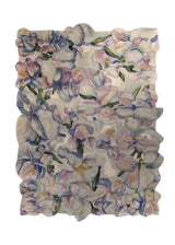 A24445 Oriental Rug Chinese Handmade Area Modern 4'8'' x 6'8'' -5x7- Whites Beige Purple Blue Floral Design