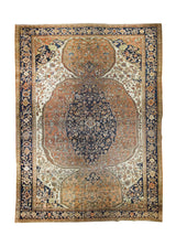 A24636 Persian Rug Farahan Sarouk Handmade Area Traditional Antique 10'3'' x 13'10'' -10x14- Red Blue Herati Design.jpg