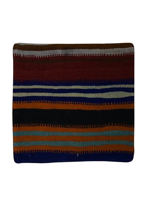 A24876 Oriental Rug Uzbek Handmade Pillow Traditional 1'4'' x 1'4'' -1x1- Multi-color Suzani Floral Design