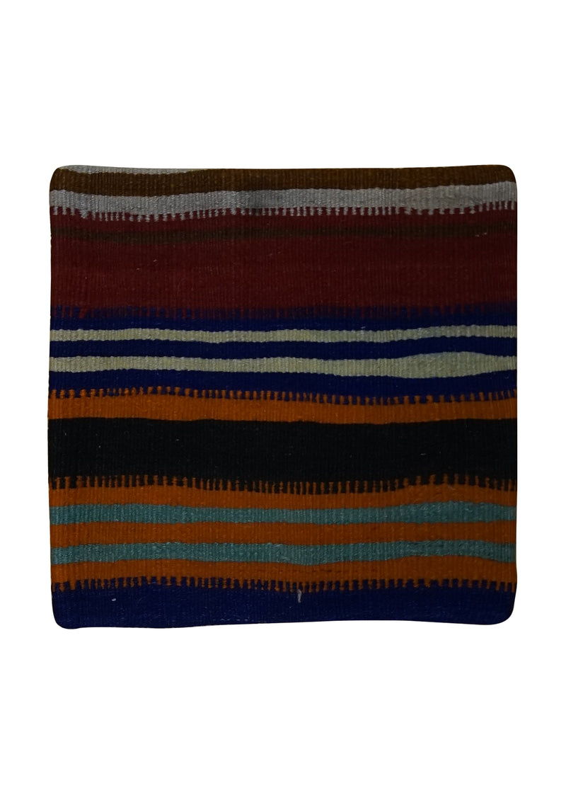 A24876 Oriental Rug Uzbek Handmade Pillow Traditional 1'4'' x 1'4'' -1x1- Multi-color Suzani Floral Design