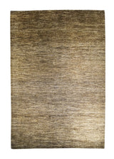 A25010 Oriental Rug Pakistani Handmade Area Transitional Tribal 8'3'' x 11'7'' -8x12- Brown Whites Beige Gabbeh Stripes Design