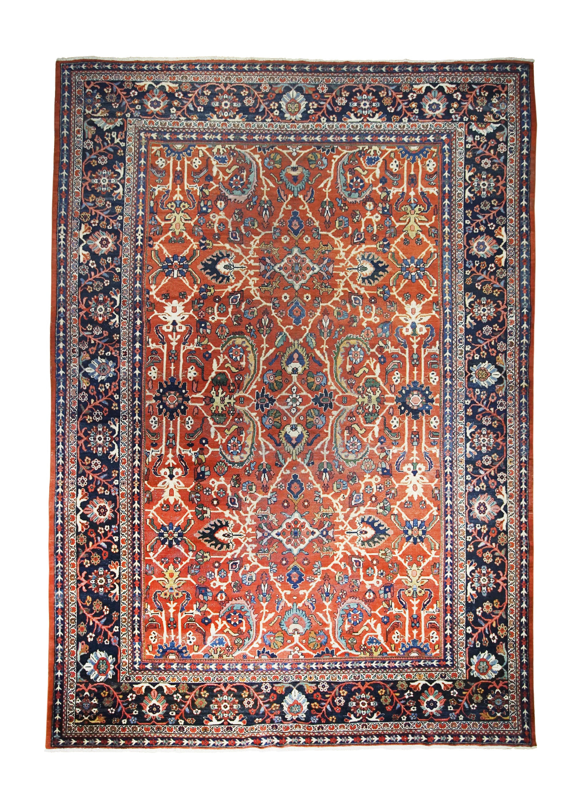 Persian Rug Mahal Handmade Area Tribal Antique 9'2