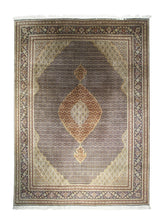 A25383 Persian Rug Tabriz Handmade Area Traditional 8'4'' x 11'2'' -8x11- Blue Red Whites Beige Mahi Fish Design